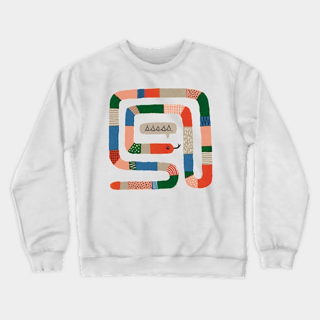 Sneaky Snake Crewneck Sweatshirt by deekin